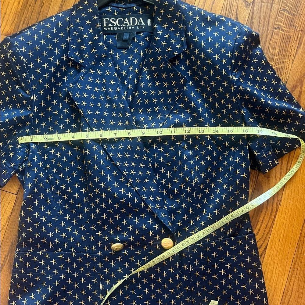 Vintage Escada Blazer short sleeve size 6 SUPER RARE - Picture 10 of 10